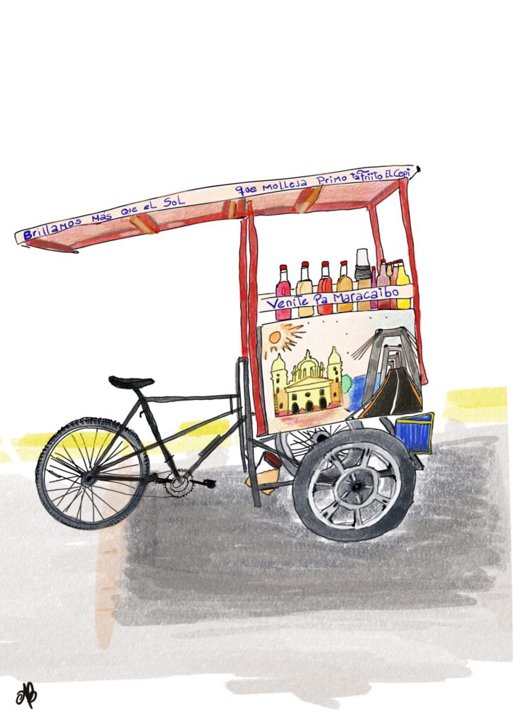 dibujo cepilladero Venezuela Maracaibo linda Paseo del Lago